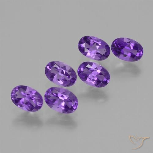 2.73ctw Naturale Viola Intenso Ametista, Ovale, VVS-VS