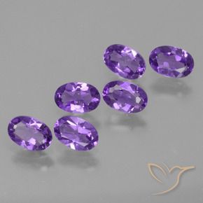 Gemme di Ametista Viola scuro naturale da 2.40 ct, Ovale, VVS-VS