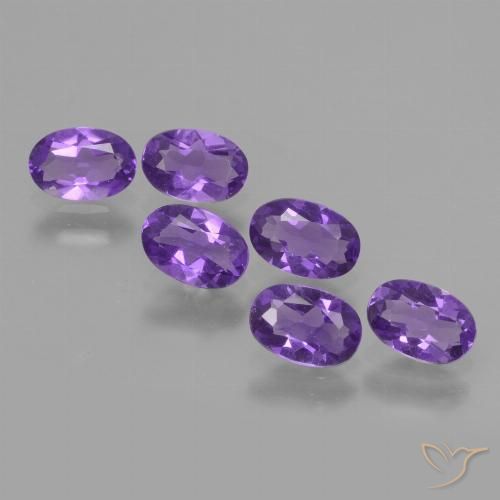 2.27ctw Naturale Viola Intenso Ametista, Ovale, VVS-VS