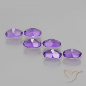 Gemme di Ametista Viola medio naturale da 2.42 ct, Ovale, VVS-VS