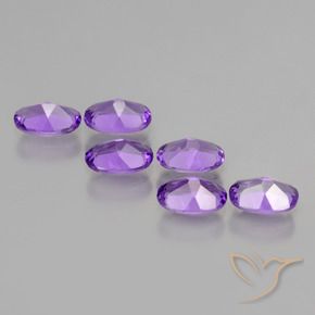 Gemme di Ametista Viola scuro naturale da 2.45 ct, Ovale, VVS-VS
