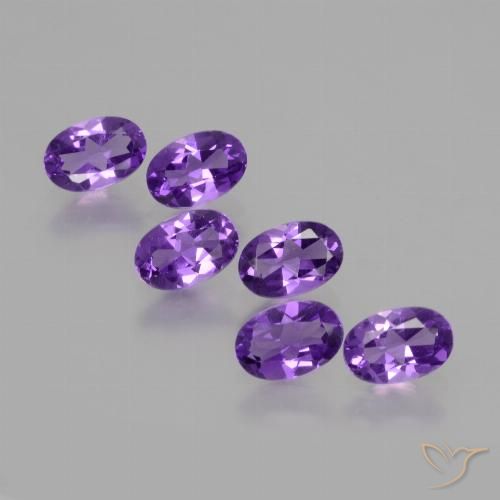 2.34ctw Naturale Viola Intenso Ametista, Ovale, VVS-VS