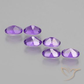 Gemme di Ametista Viola scuro naturale da 2.54 ct, Ovale, VS