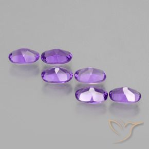 Gemme di Ametista Viola medio naturale da 2.38 ct, Ovale, VVS-VS
