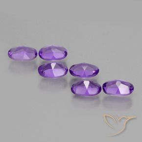 Gemme di Ametista viola vivido naturale da 2.35 ct, Ovale, VVS-VS