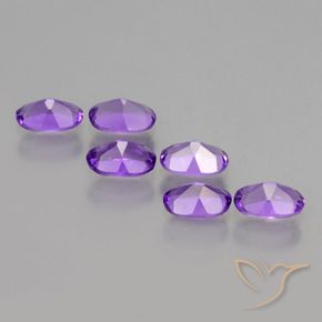 Gemme di Ametista Viola scuro naturale da 2.46 ct, Ovale, VVS-VS