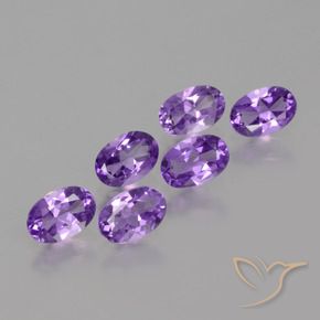 Gemme di Ametista Viola medio naturale da 2.42 ct, Ovale, VVS-VS