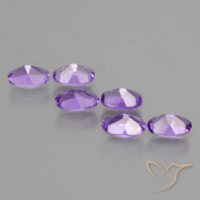 Gemme di Ametista Viola medio naturale da 2.42 ct, Ovale, VVS-VS