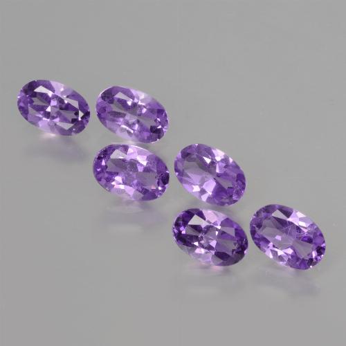 Gemme di ametista viola medio naturale da 2,30 ct, taglio ovale, VVS-VS