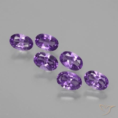 2.44ctw Naturale Viola rosa medio Ametista, Ovale, VVS-VS