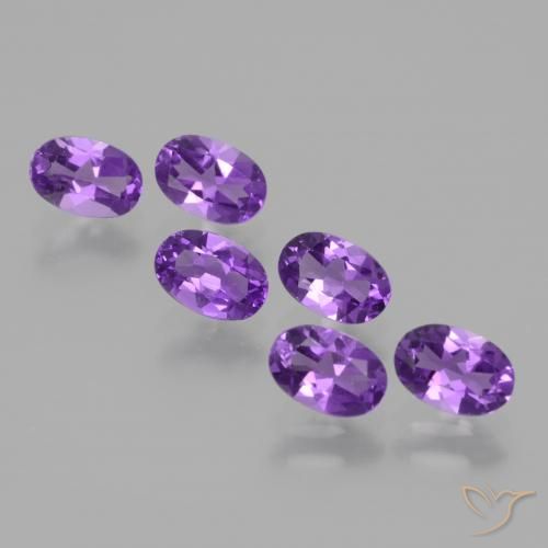 2.55ctw Naturale Viola Intenso Ametista, Ovale, VVS-VS
