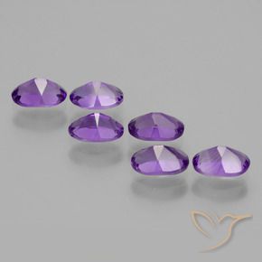 Gemme di Ametista Viola medio naturale da 2.51 ct, Ovale, VVS-VS
