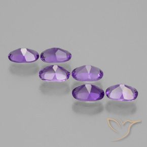 Gemme di Ametista Viola scuro naturale da 2.45 ct, Ovale, VVS-VS