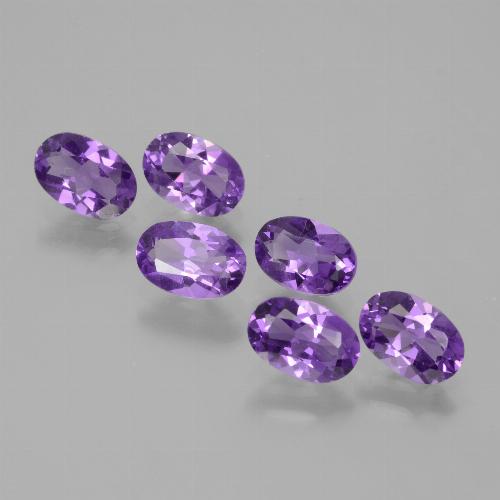 Gemme di Ametista Viola scuro naturale da 2.45 ct, Taglio ovale, VVS-VS