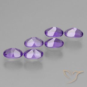 Gemme di Ametista Viola medio naturale da 2.73 ct, Ovale, VVS-VS
