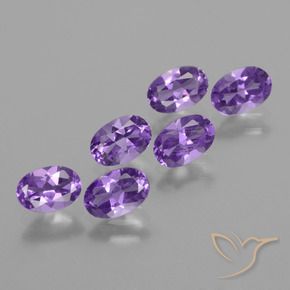 Gemme di Ametista Viola medio naturale da 2.41 ct, Ovale, VVS-VS