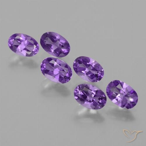 2.55ctw Naturale Viola medio Ametista, Ovale, VVS-VS