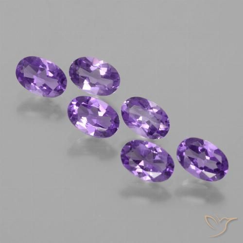 2.39ctw Naturale Viola medio Ametista, Ovale, VVS-VS
