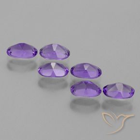 Gemme di Ametista Viola medio naturale da 2.50 ct, Ovale, VVS-VS