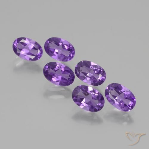 2.56ctw Naturale Viola Intenso Ametista, Ovale, VVS-VS