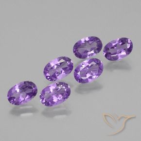 Gemme di Ametista viola vivido naturale da 2.50 ct, Ovale, VVS-VS