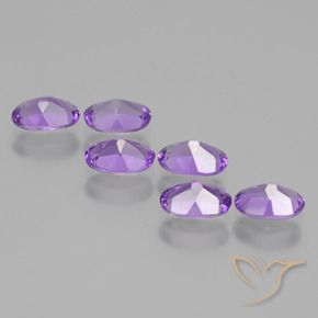 Gemme di Ametista viola vivido naturale da 2.50 ct, Ovale, VVS-VS