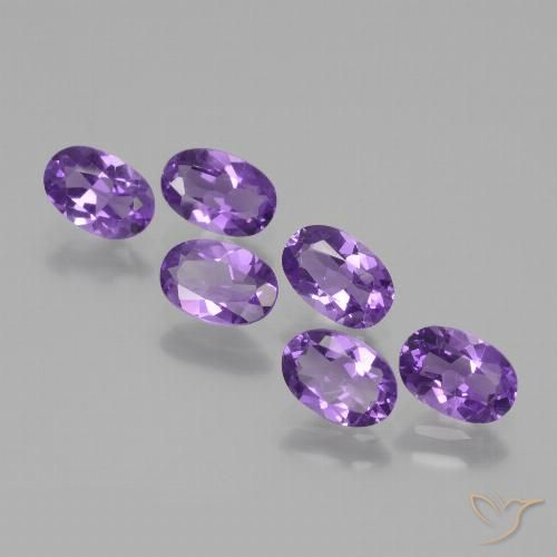 2.48ctw Naturale Viola medio Ametista, Ovale, VVS-VS