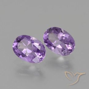 Gemme di Ametista Viola scuro naturale da 1.38 ct, Ovale, VVS-VS