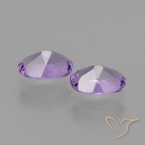 Gemme di Ametista Viola scuro naturale da 1.38 ct, Ovale, VVS-VS