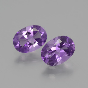 Gemme di Ametista Viola naturale da 1.33 ct, Taglio ovale, VVS-VS