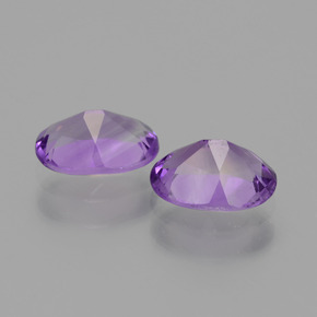 Gemme di Ametista Viola naturale da 1.33 ct, Taglio ovale, VVS-VS