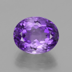 Ametista Viola naturale da 4.08 ct, Taglio ovale, VS-SI