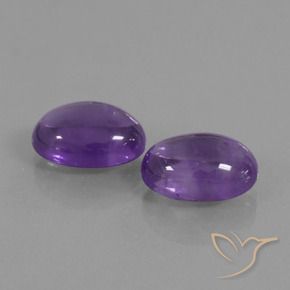 Gemme di Ametista Viola medio naturale da 12.74 ct, Ovale, Traslucido