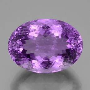 Ametista viola naturale da 31,57 ct, taglio ovale, VVS-VS