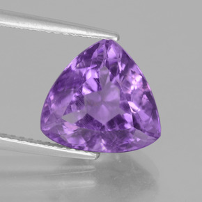 Ametista Viola naturale da 4.70 ct, Taglio trillion, VS