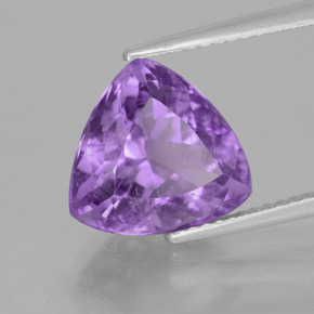 Ametista Viola naturale da 4.70 ct, Taglio trillion, VS