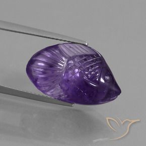 Ametista Viola scuro naturale da 10.52 ct, Taglio a fantasia, Trasparente