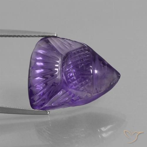 11.97ct Naturale Viola medio Ametista, Taglio a fantasia, Trasparente
