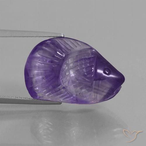 13.40ct Naturale Viola medio Ametista, Taglio a fantasia, Trasparente