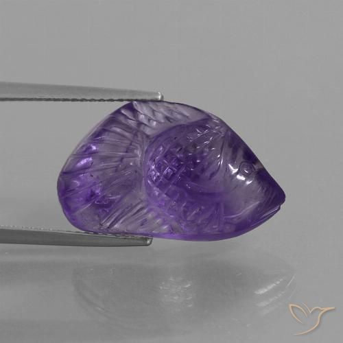 10.58ct Naturale Viola medio Ametista, Taglio a fantasia, Trasparente
