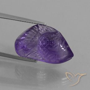 Ametista Viola medio naturale da 10.58 ct, Taglio a fantasia, Trasparente