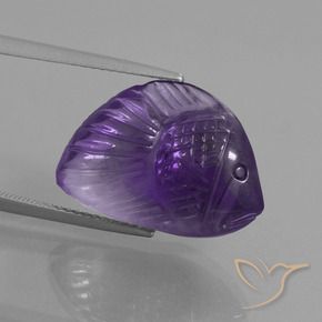 Ametista Viola medio naturale da 12.56 ct, Taglio a fantasia, Trasparente