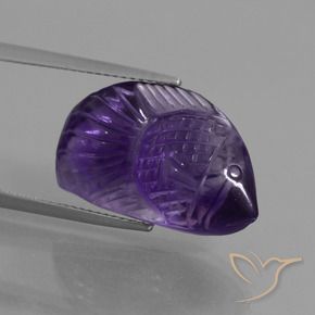 Ametista Viola scuro naturale da 13.44 ct, Taglio a fantasia, Trasparente