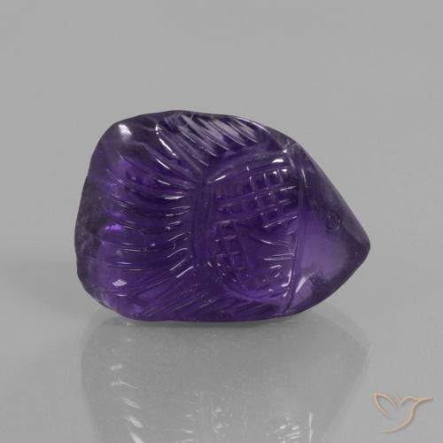 Ametista Viola scuro naturale da 22.17 ct, Taglio a fantasia, Trasparente
