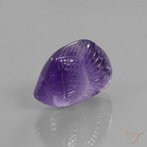 15.38ct Naturale Viola medio Ametista, Taglio a fantasia, Trasparente