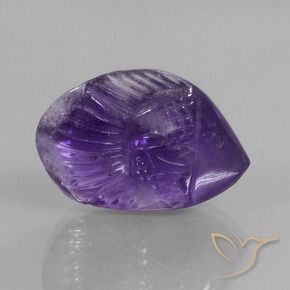 Ametista Viola scuro naturale da 16.45 ct, Taglio a fantasia, Trasparente