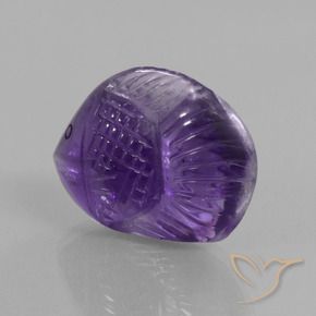 Ametista Viola scuro naturale da 16.45 ct, Taglio a fantasia, Trasparente