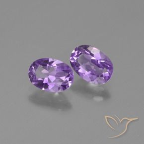Gemme di Ametista Colore viola intenso naturale da 1.43 ct, Ovale, VVS-VS