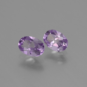 Gemme di ametista viola naturale da 1,38 ct, taglio ovale, VVS