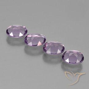 Gemme di Ametista Viola violaceo medio-chiaro naturale da 2.38 ct, Ovale, VS